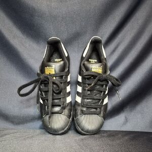 Adidas Superstar Black and White Sneakers